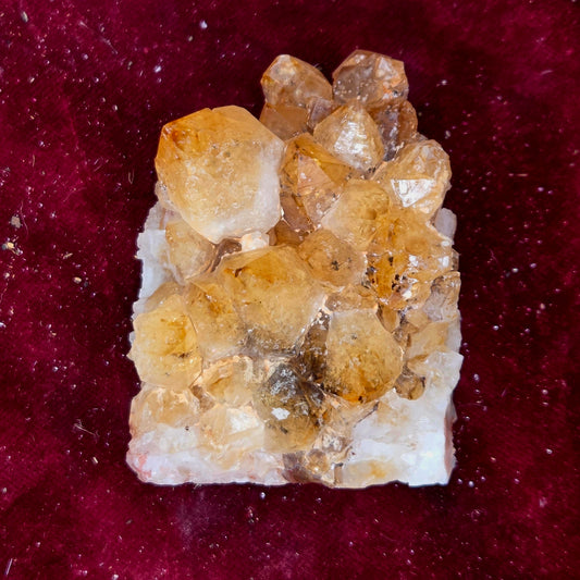 Drusa de Citrino con base 315g – Energía Positiva, Abundancia y Vitalidad