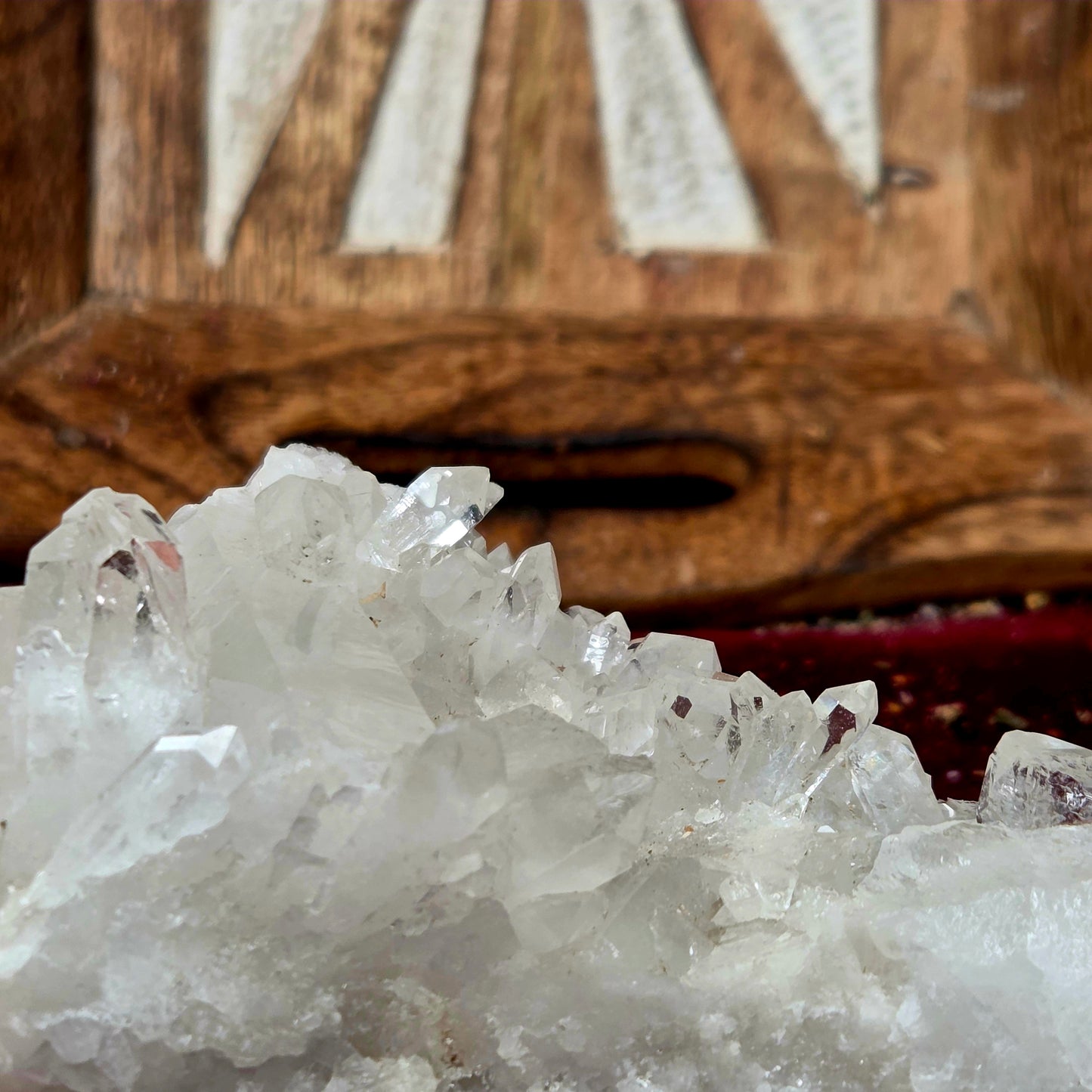 Drusa de Cuarzo Cristal 370g