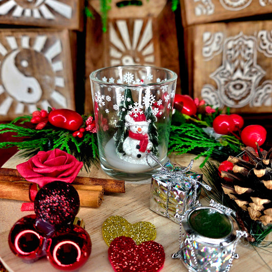 Centro de Mesa Navideño Artesanal – Portavelas 4