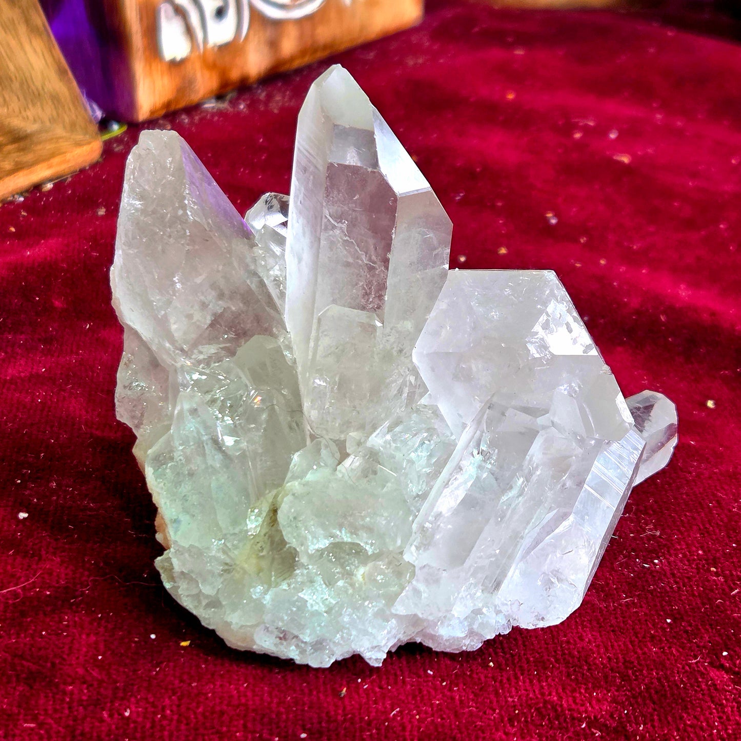 Drusa de Cuarzo Cristal 383g – Amplificador de Energía y Purificación