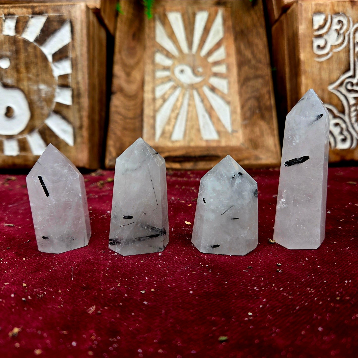Punta de Cuarzo Turmalinado 30/50g