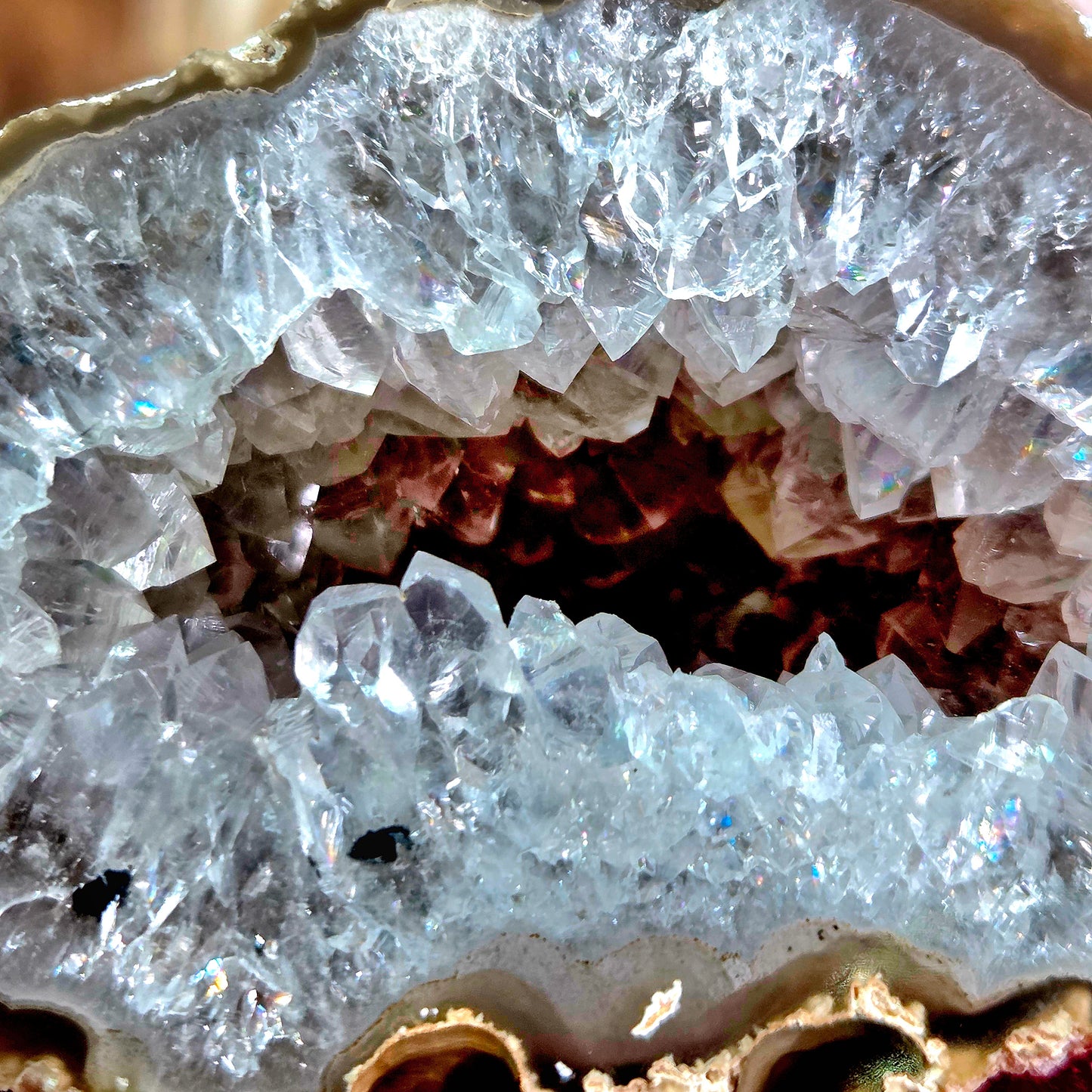 Geoda de Ágata 214g – Equilibrio, Protección y Armonía Emocional