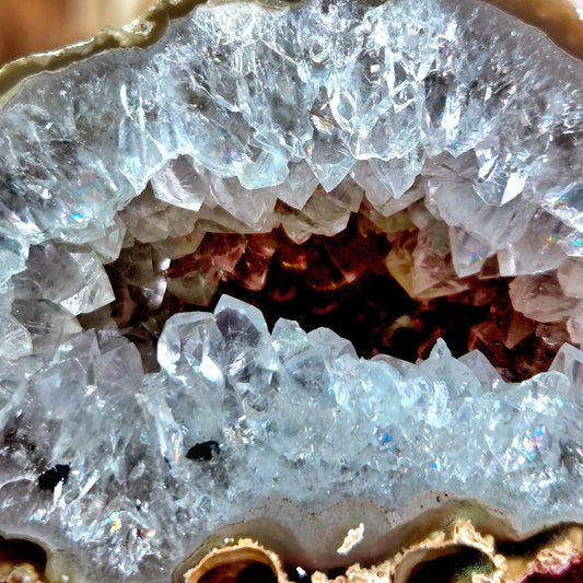 Geoda de Ágata 214g – Equilibrio, Protección y Armonía Emocional