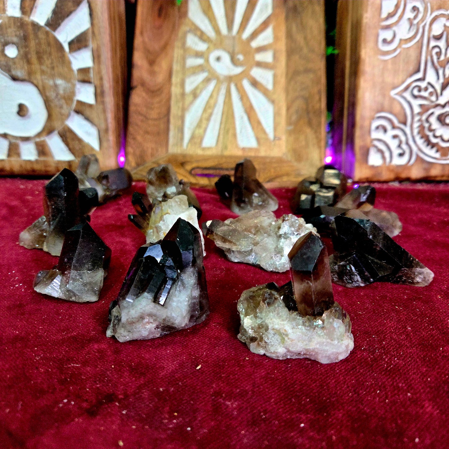 Drusa de Cuarzo ahumado Pequeña 0/50g – Protección / Prosperidad / Concentración