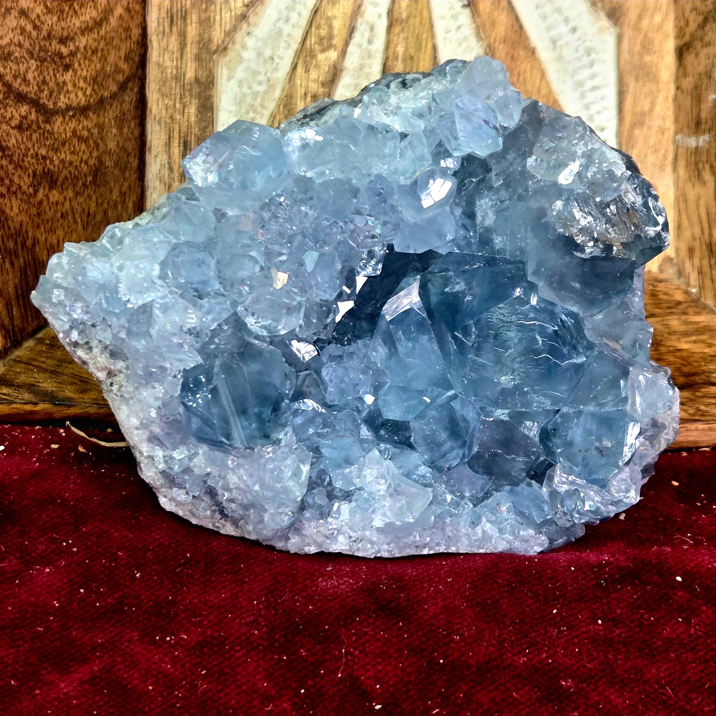 Drusa de Celestina 660g - Conexión / Calma / Creatividad / Evolución