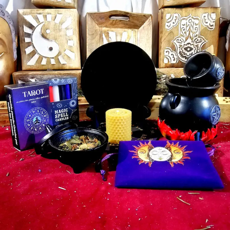 Articulos de esoterismo velas de miel accesorios misticos rituales e incienso artesanos de bruja calderos arcania artesania