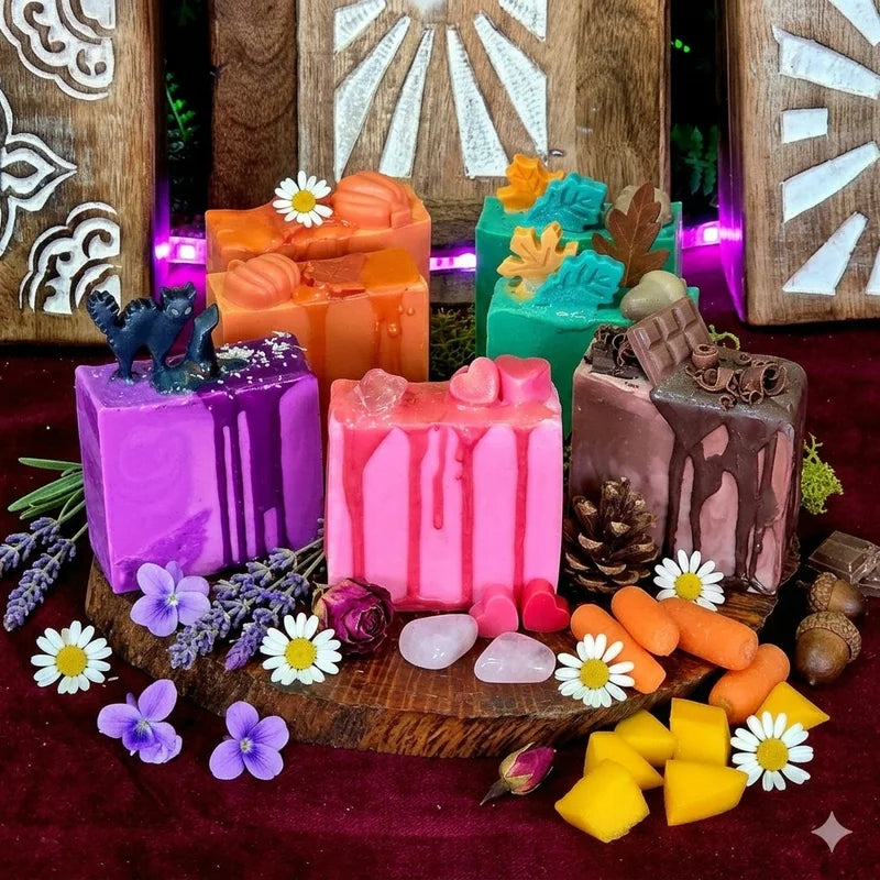Jabones de Glicerina con ingredientes naturales y Artesanos con Diseños Únicos, mantecas, aceites y extractos