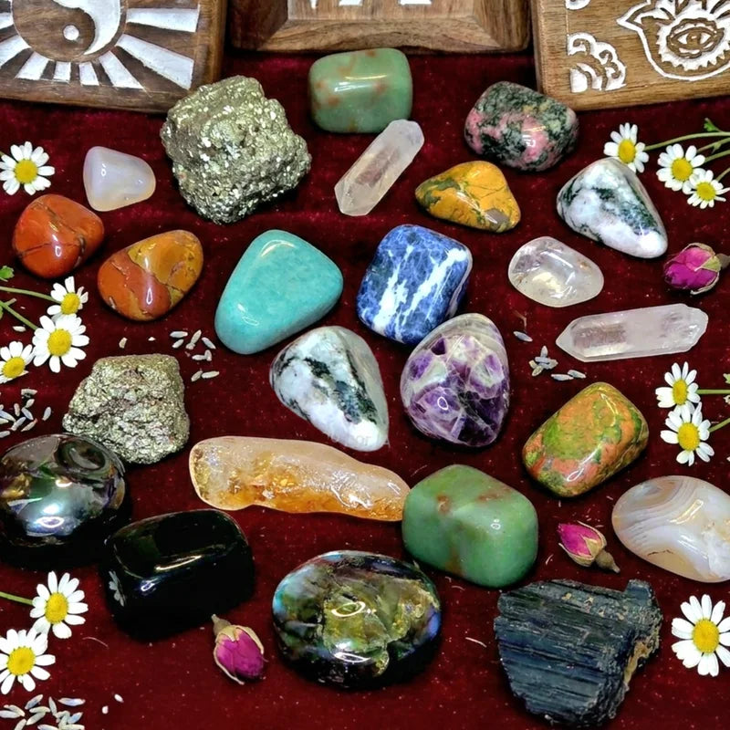 Minerales rodados naturales y energeticos de 3 a 5 cm amplia variedad arcania artesania