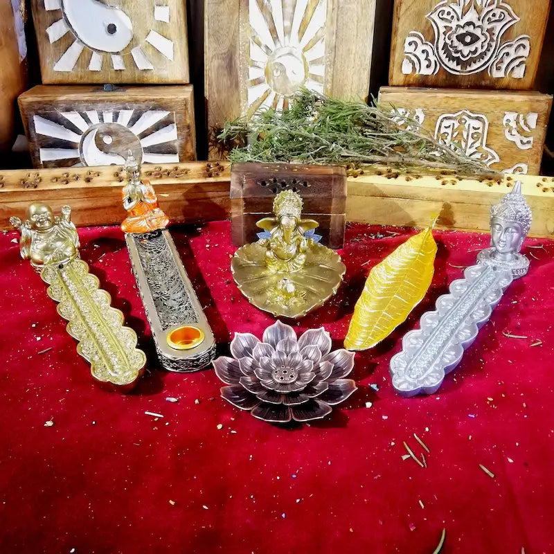 Quemadores de varillas de incienso natural y artesanales para meditación para el hogar arcania artesania