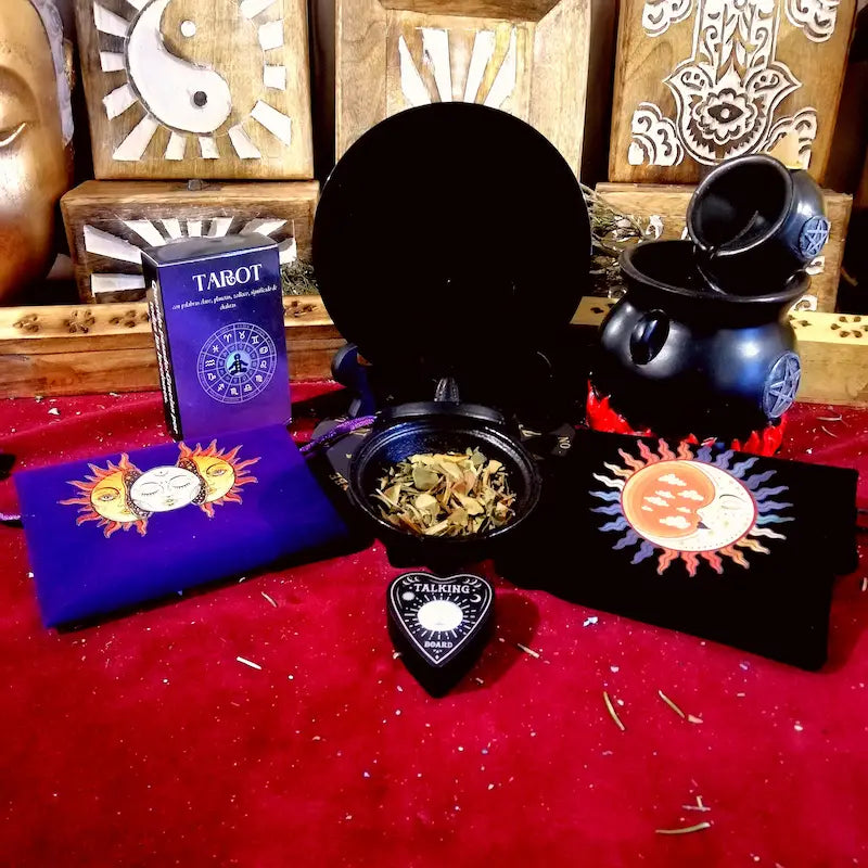 articulos de bruja tarot pendulos de minerales calderos y herramienta espirituales arcanias artesania
