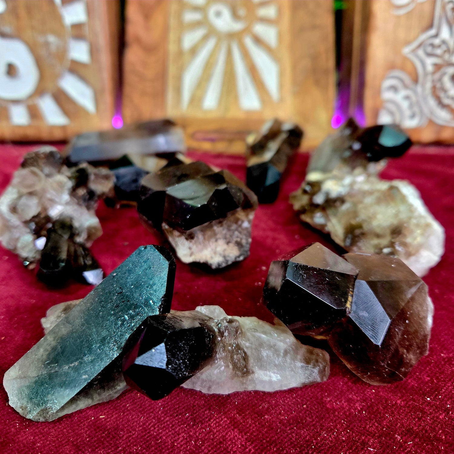 DRUSAS DE CUARZO AHUMADO