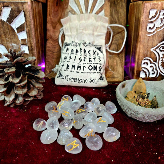 Runas de Bruja de Cuarzo Cristal