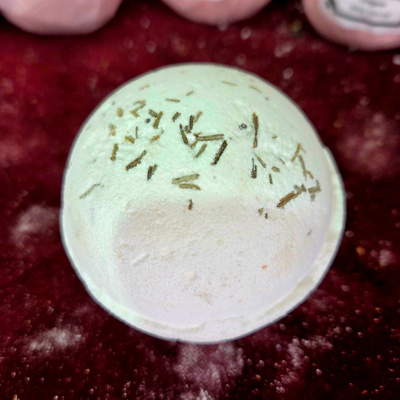 Bomba de Bano Claridad con Sal del Himalaya y Aceite Esencial de Romero, Salvia, Oliva