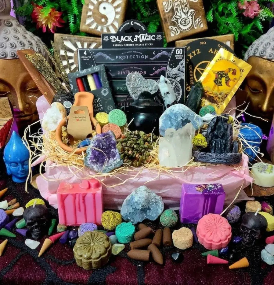 Caja Sorpresa Super XXL con Inciensos, Minerales y Cosmética Natural