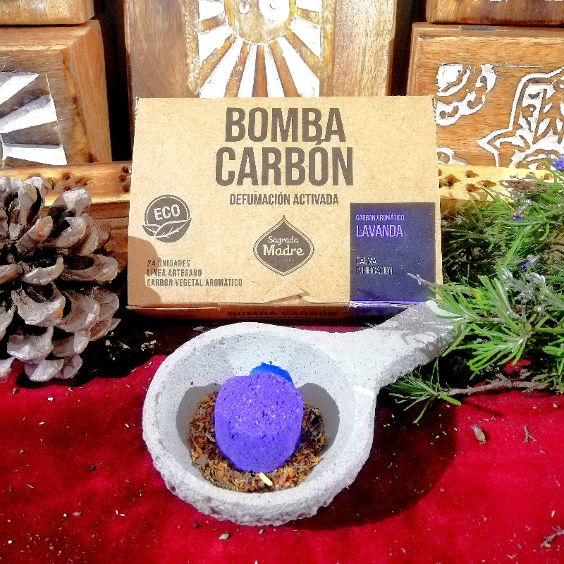 Carbon de Lavanda para relajacion, armonia, bienestar y concentracion