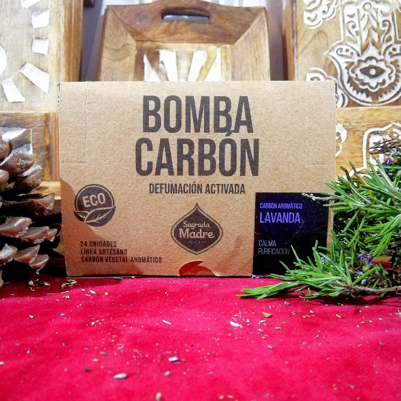 Carbon de Lavanda para relajacion, armonia, bienestar y concentracion