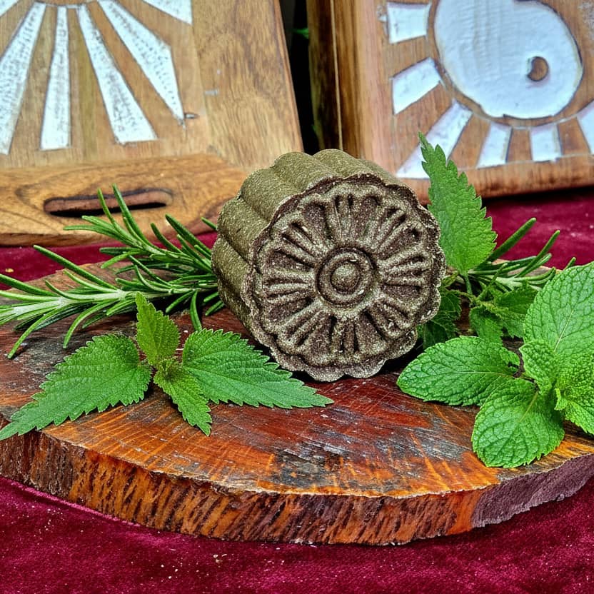 Champú Sólido Natural Anticaída y Estimulante con Romero y Ortiga arcania artesanía