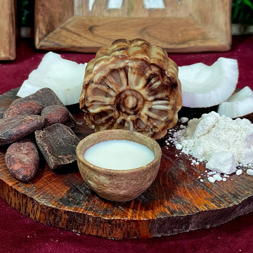 Champú Sólido Natural Cabello Seco - Leche de Cabra / Manteca de Cacao, arcania artesanía