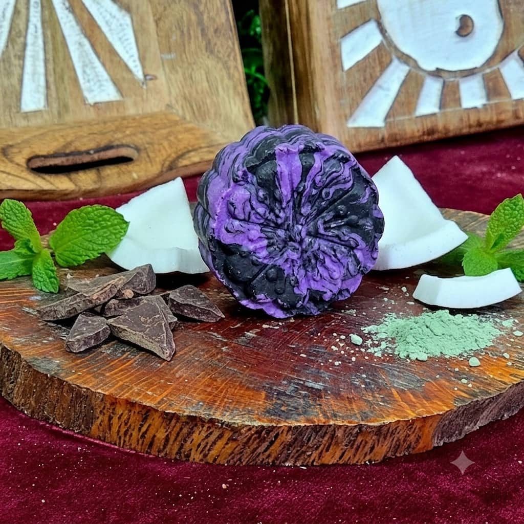 Champú Sólido Natural Pelo Graso y Desintoxicante - Menta / Carbón Activo de arcania artesanía