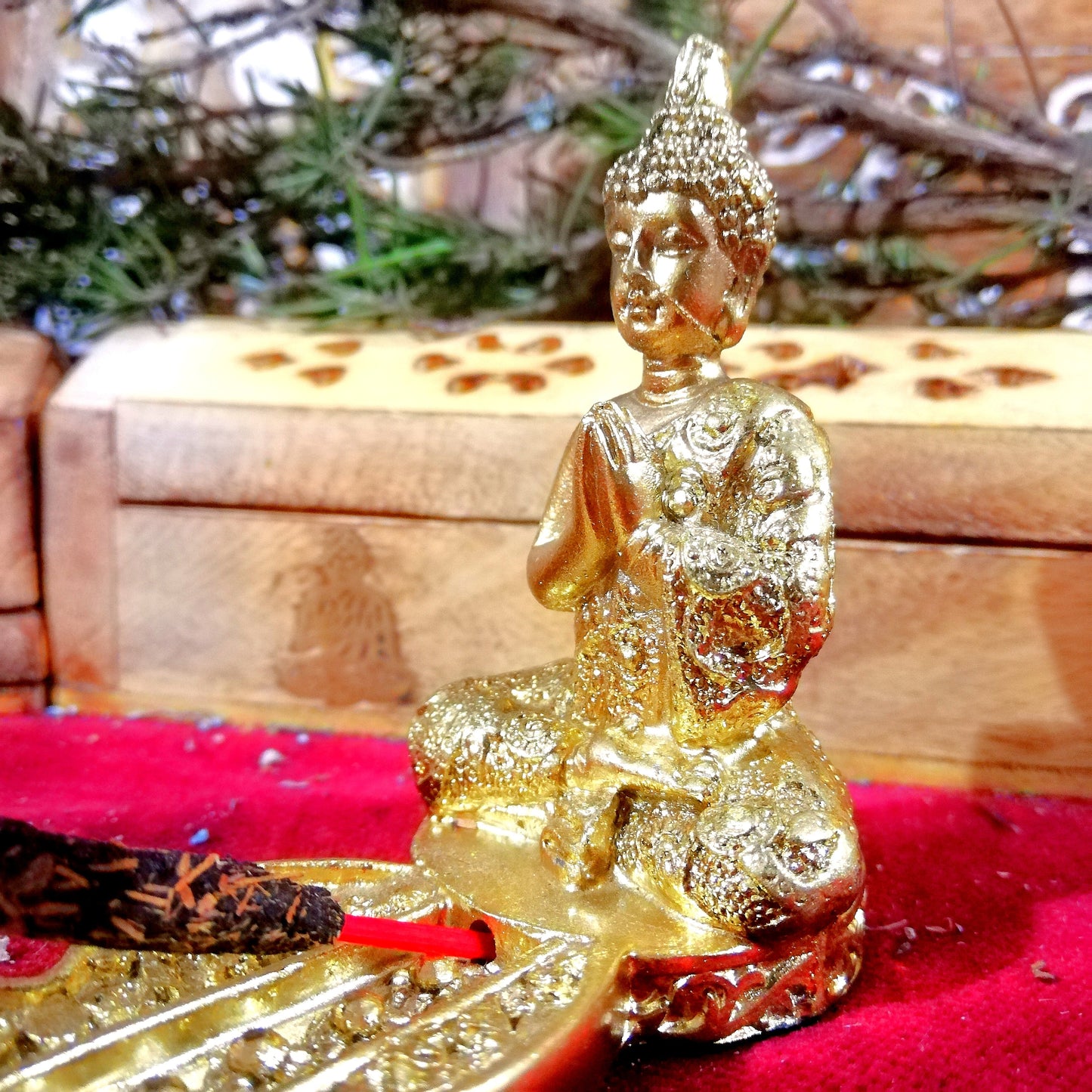 Quemador Buda Meditando