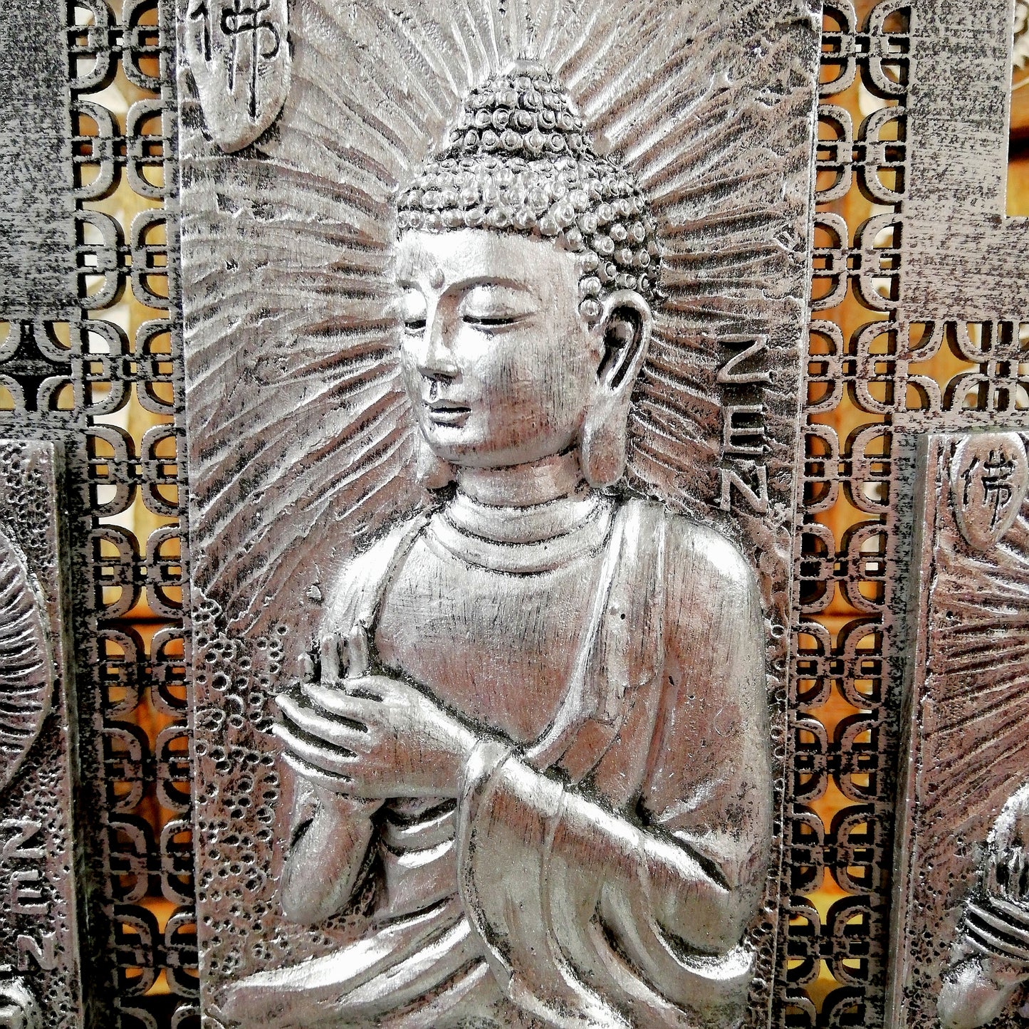 Portavelas Buda Ajala Plateado