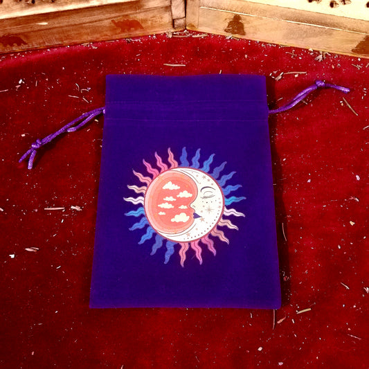 Saquitos de Terciopelo Morado para Brujas