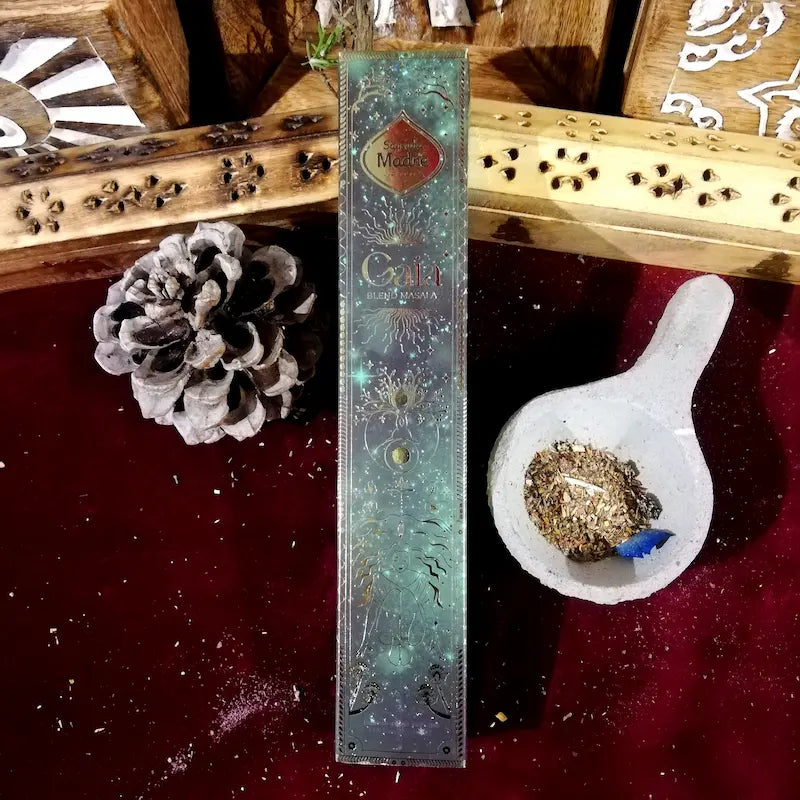 Incienso natural Gaia Sagrada
Madre conexion con lo natural Paz Interior Confianza Serenidad arcania artesania