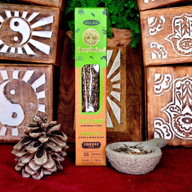 Varillas Incienso natural Árbol del Té - Purificación / Fuerza Interior / Sanación / Concentración / Repelente de Insectos