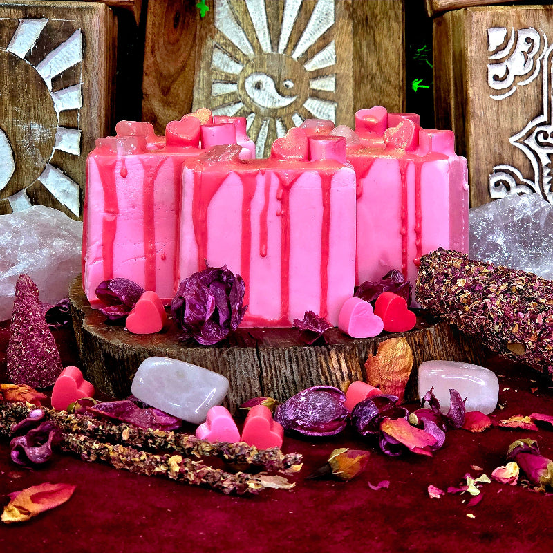 Jabon de Rosas 100% Natural con Manteca de Karite y Aceite de rosas Nutritivo / Regenerador / Hidratante / Antiinflamatorio 