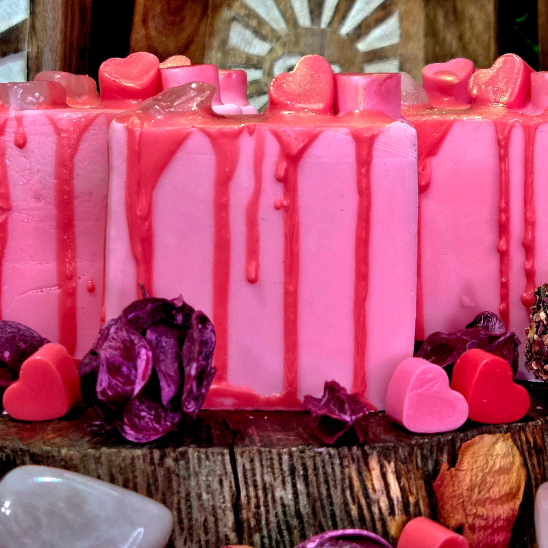 Jabon de Rosas 100% Natural con Manteca de Karite y Aceite de rosas Nutritivo / Regenerador / Hidratante / Antiinflamatorio 