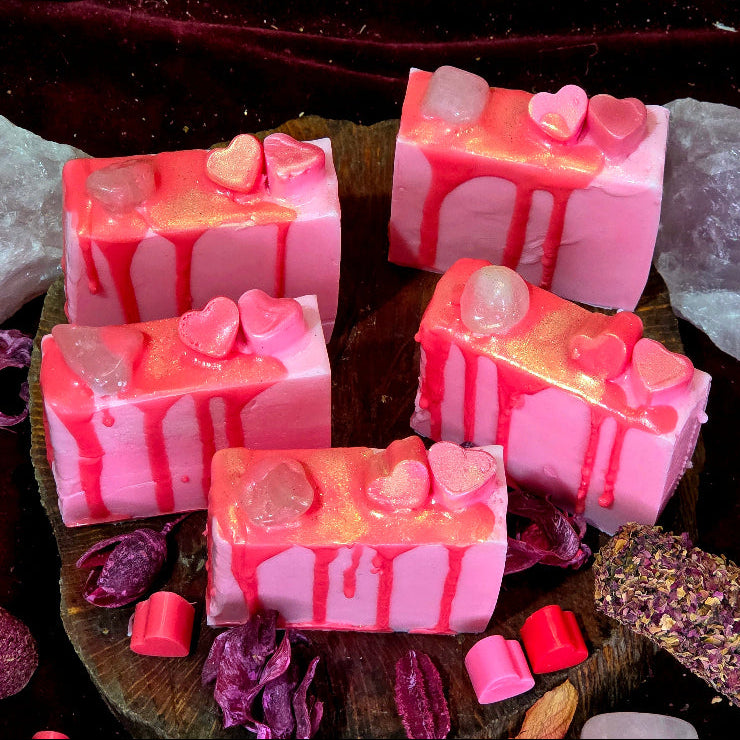 Jabon de Rosas 100% Natural con Manteca de Karite y Aceite de rosas Nutritivo / Regenerador / Hidratante / Antiinflamatorio 