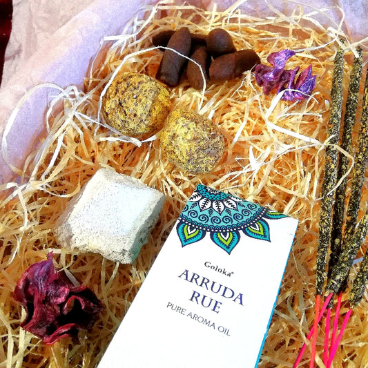 Kit ritual de abundancia y prosperidad con inciensos y hierbas energéticas para atraer oportunidades, éxito económico y buena fortuna a tu vida y tu hogar.