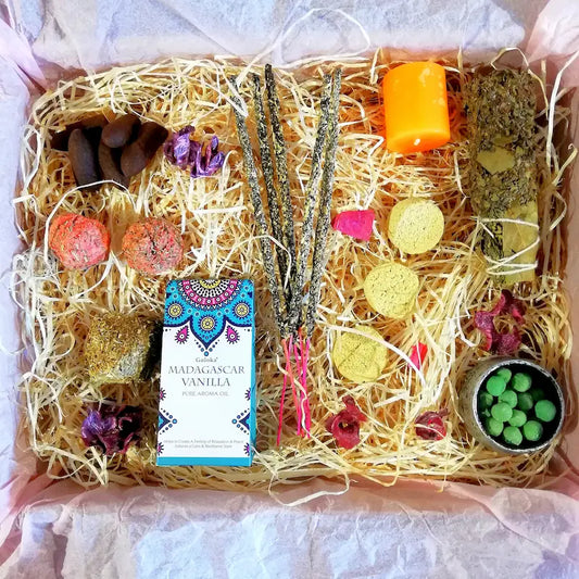 Kit ritual de inciensos para aumentar energía, motivación y enfoque, estimular la mente y crear un ambiente inspirador y positivo en tu hogar o ritual. Con aromas y hierbas naturales, arcania artesania.