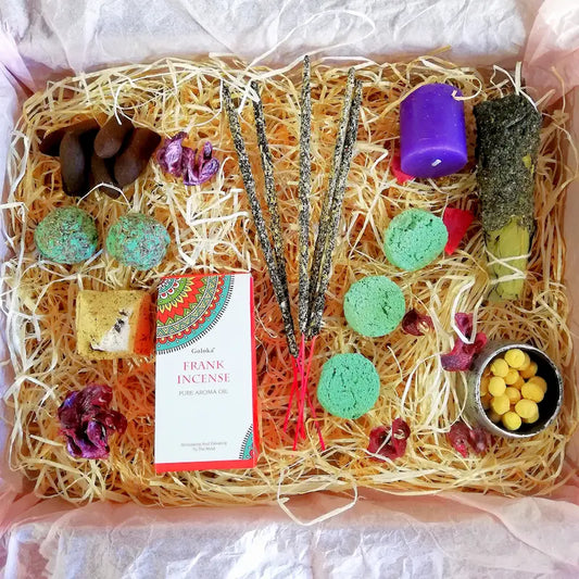 Kit ritual de inciensos para limpiar energías negativas, purificar espacios, renovar vibraciones y aportar claridad, paz y armonía. Con aromas y hierbas naturales, arcania artesania.