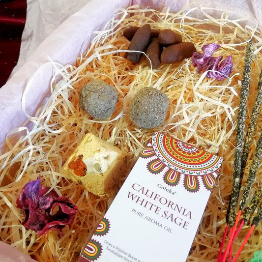 Kit ritual de inciensos para proteger tu energía, limpiar el aura, sanar emociones, elevar la vibración y crear un espacio seguro y equilibrado. Con aromas y hierbas naturales, arcania artesania.