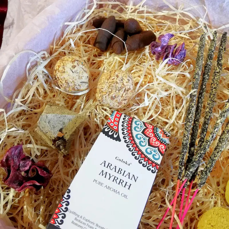 Kit ritual de inciensos para relajación y armonía, reduce estrés, equilibra emociones y crea un ambiente tranquilo y positivo en tu hogar o ritual. Con aromas y hierbas naturales, arcania artesania.