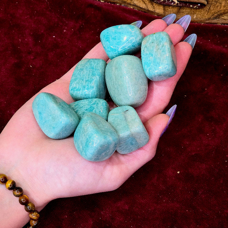 Rodado Amazonita – Calma, Equilibrio Emocional y Comunicación