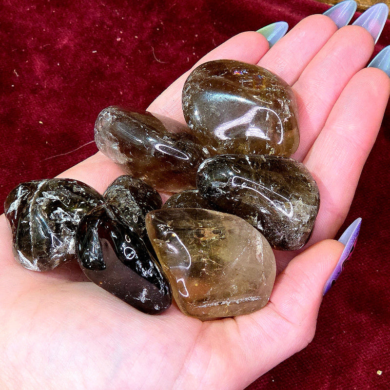 Rodado Cuarzo Ahumado – Protección, Conexión a Tierra y Equilibrio