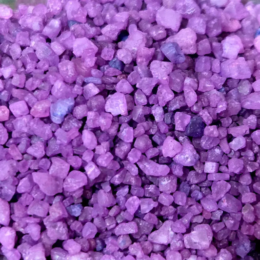 Sales de Bano Energeticas con Aceite Esencial de Jazmin, Pachuli y Naranja hechas a mano arcania artesanía