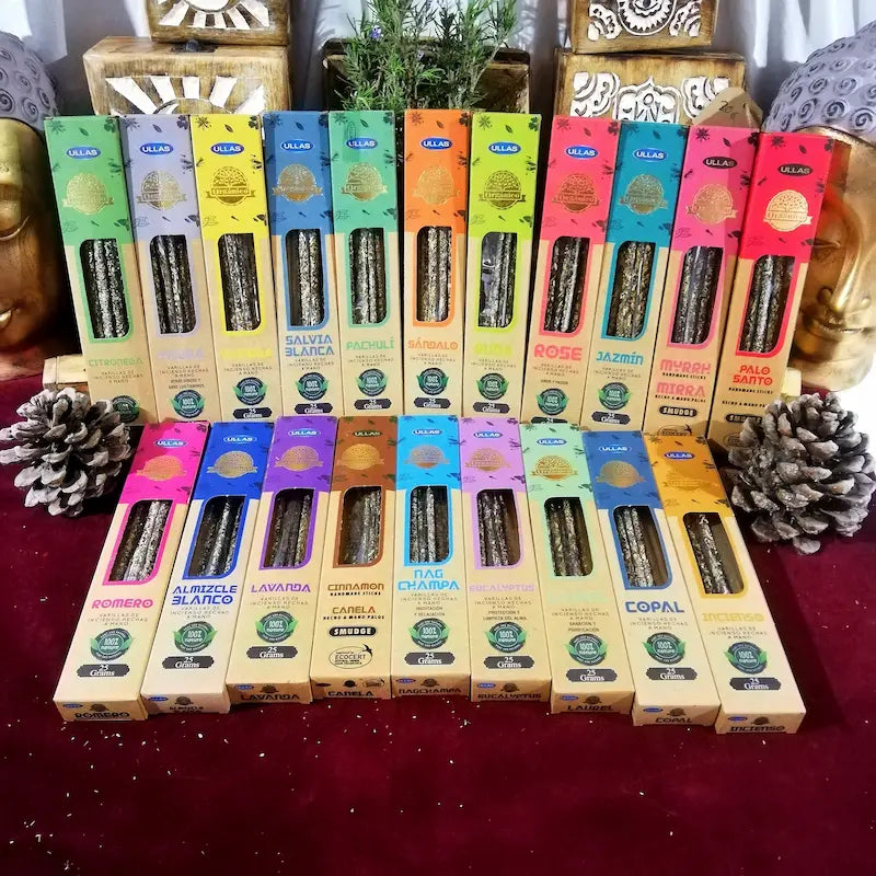 varillas de incienso artesano y natural, para Proteccion, Purificacion, Limpieza energética, abundancia, abrir caminos, amor, hecho a mano arcania artesania