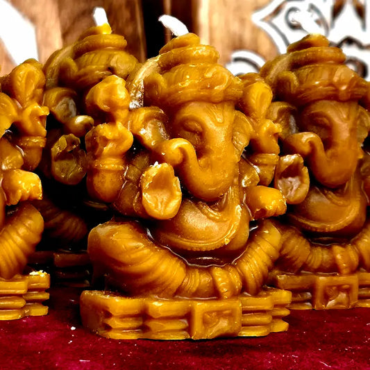 Invoca al gran removedor de obstáculos en las fechas clave de manifestación para abrir los caminos hacia el éxito y la dulce abundancia. Potencia tus rituales con nuestras Velas de Ganesha de Miel y Cera de Abeja. Creadas artesanalmente para ser encendidas los días 11 y 22, combinan la energía de Ganesha con la pureza de la cera de abeja para despejar tus metas, calmar la mente y atraer la fortuna.