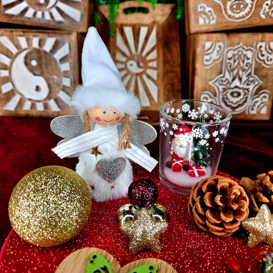 Centro de Mesa Navideño Artesanal – Portavelas 1