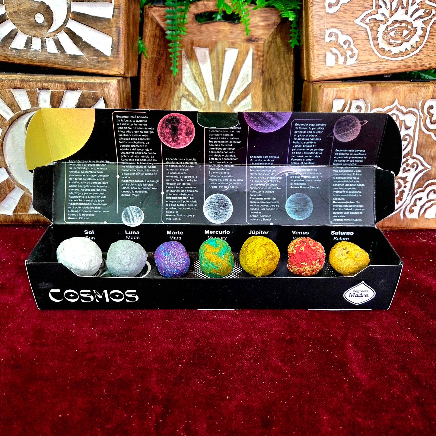 Bombitas Cosmos Sagrada Madre - Cada una vinculada a un planeta