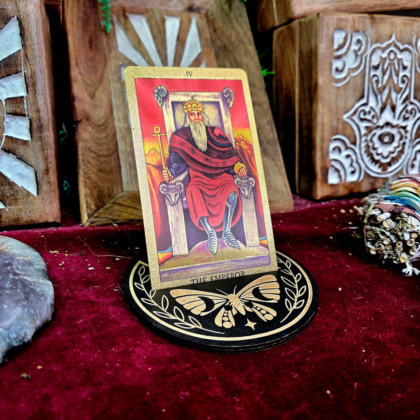 Soporte Tarot Mariposa Pequeño
