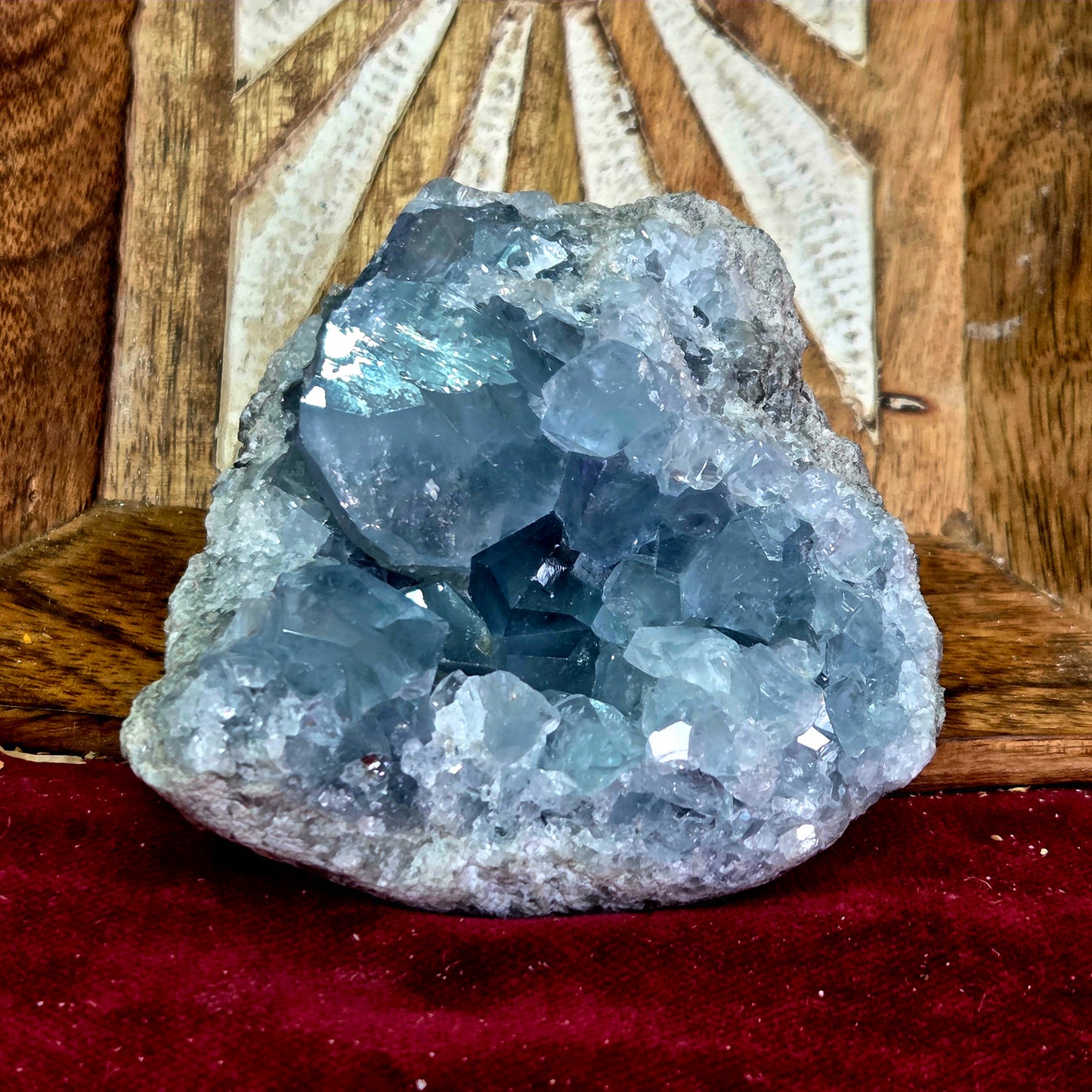 Drusa de Celestina 331g - Conexión / Calma / Creatividad / Evolución