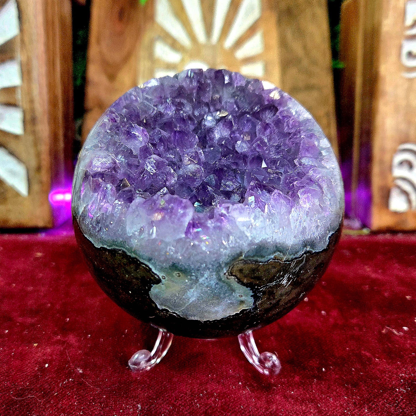 Esfera de Amatista 871g – Calma, Meditación y Equilibrio