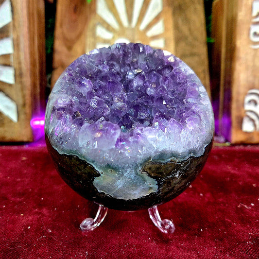 Esfera de Amatista 871g – Calma, Meditación y Equilibrio