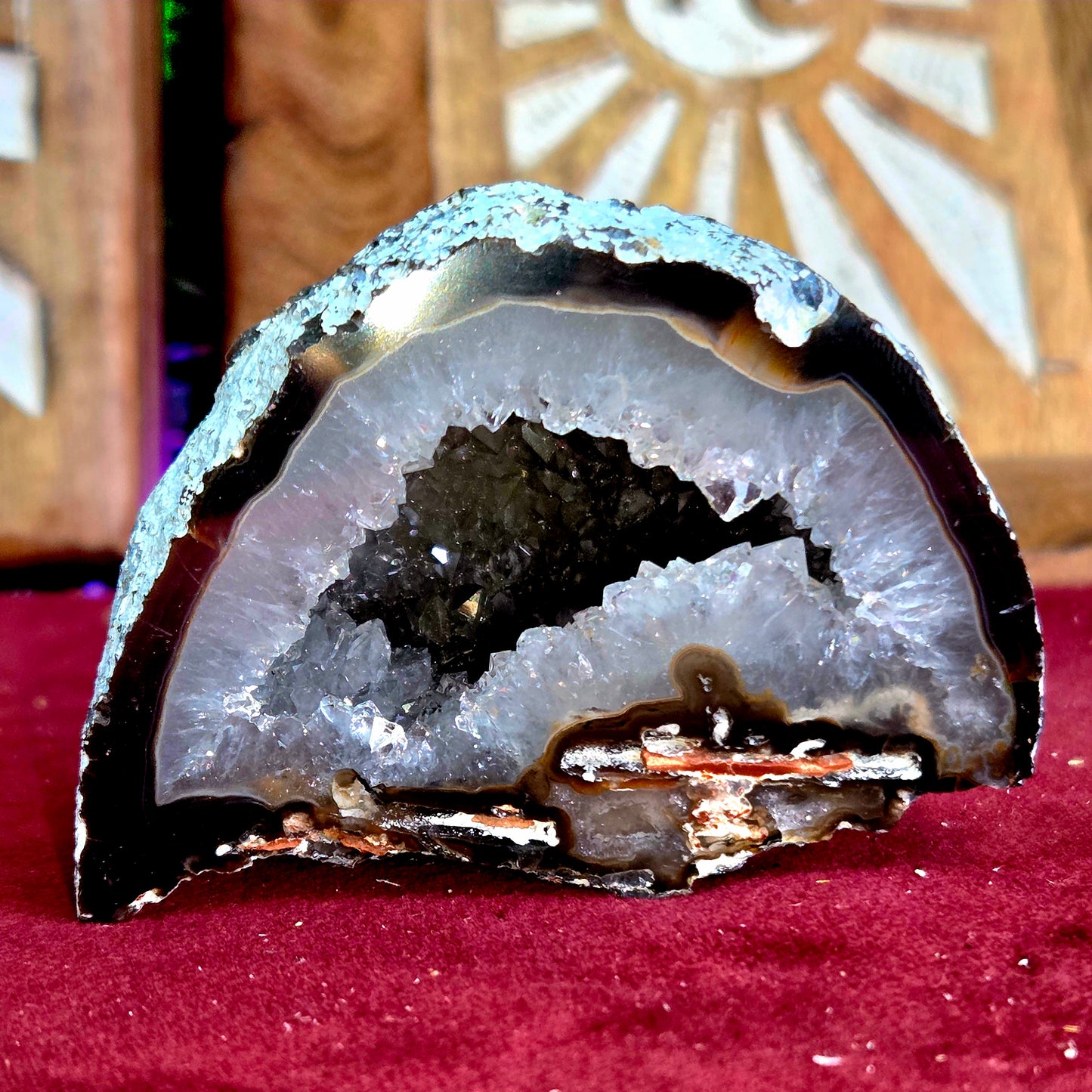 Geoda de Ágata 205g – Equilibrio, Protección y Armonía Emocional