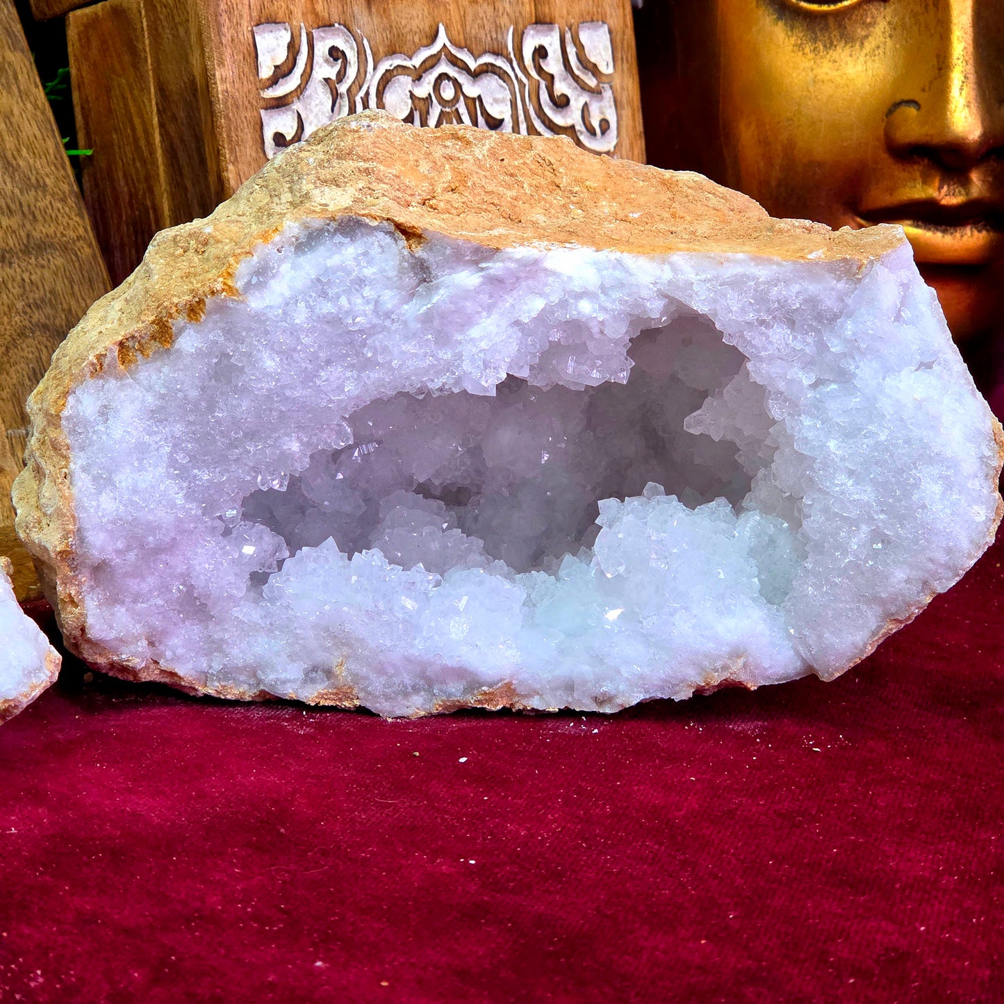 Geoda de Cuarzo Blanco 19 CM 3.877 kg