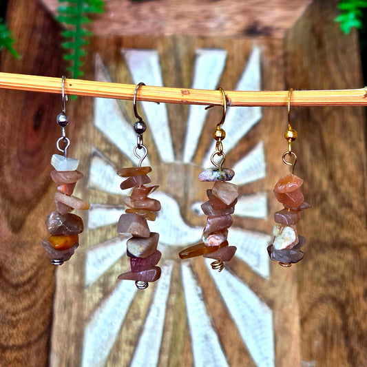 Pendientes Piedra Sol – Energía Positiva, Alegría y Vitalidad